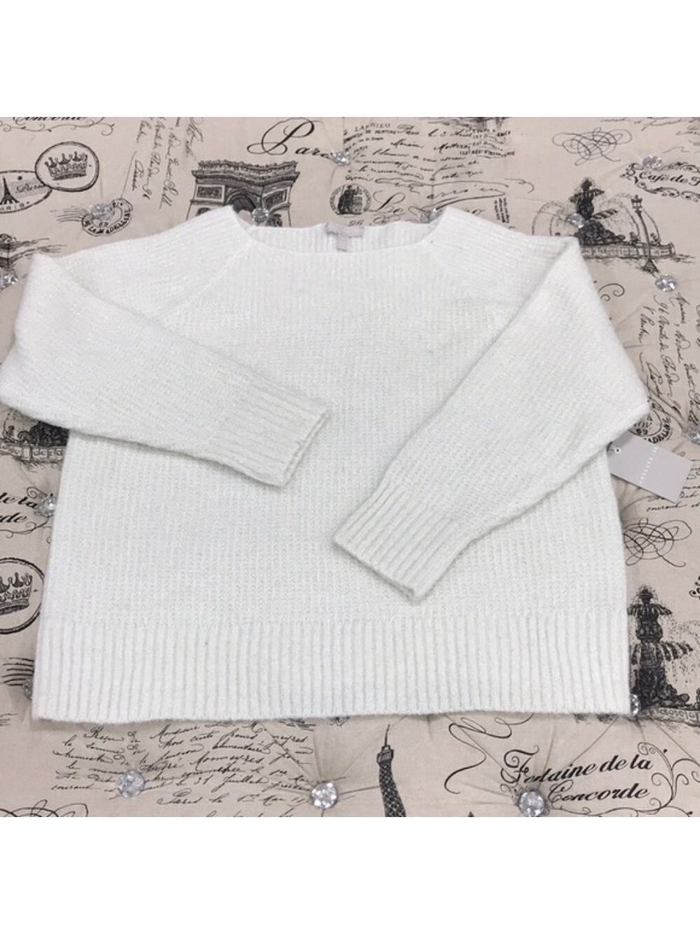 CHELSEA28 Rib Metallic Sweater - Picture 3 of 7